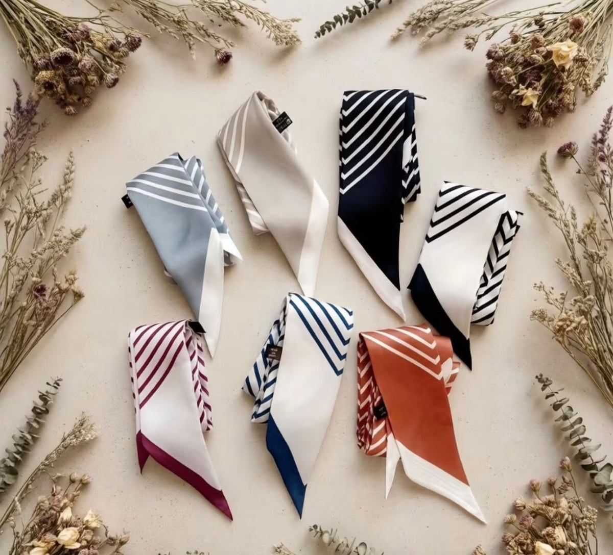 Striped 7 pack FA Scarves